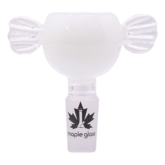 Maple Glass | Ethereal Wings Bowl 14mm Bowl · Popper Maple Craft Inc White