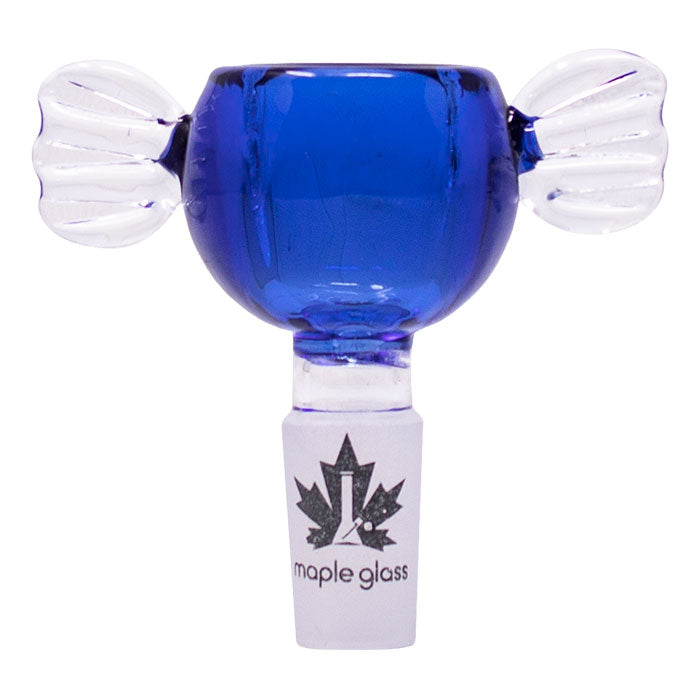 Maple Glass | Ethereal Wings Bowl 14mm Bowl · Popper Maple Craft Inc Blue