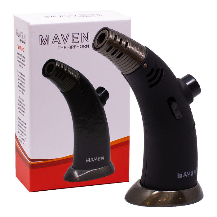 Maven | Firehorn Windproof Torch Lighters -Single Torch Maple Craft Inc Black