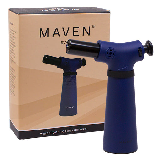 Maven | Evo Windproof Torch Lighters -Single Torch Maple Craft Inc Blue