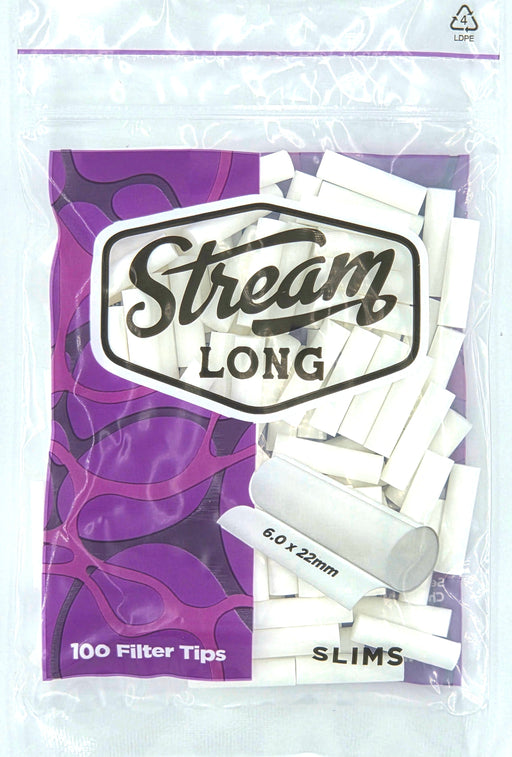 STREAM | Slims Long RYO Filters Display Carton - 10 Bags (Mono Type) Filter Tip STREAM