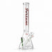 Fortune | 18" Beaker Bong – 7mm w/ Lighter Holder Glass Bong Fortune Red