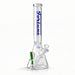 Fortune | 18" Beaker Bong – 7mm w/ Lighter Holder Glass Bong Fortune Blue