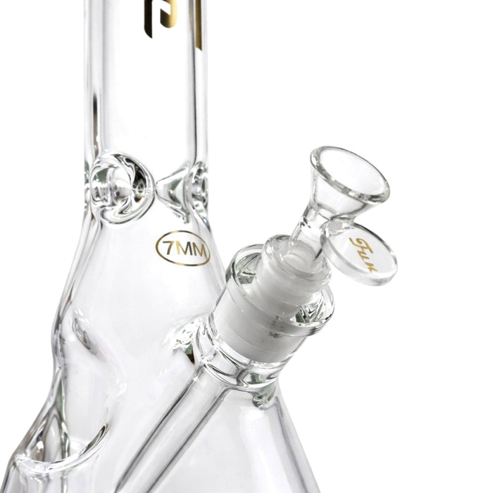 Fortune | 18" Beaker Bong – 7mm w/ Lighter Holder Glass Bong Fortune