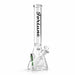 Fortune | 18" Beaker Bong – 7mm w/ Lighter Holder Glass Bong Fortune Black