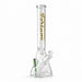 Fortune | 18" Beaker Bong – 7mm w/ Lighter Holder Glass Bong Fortune Gold