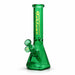 Fortune | 10" Pyramid Beaker Bong Glass Bong Fortune Green