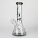 Genie | 12" Classic Beaker Bong – 9 mm Thick Clear Glass ( F7-001 ) Glass Bong ONE T-Black