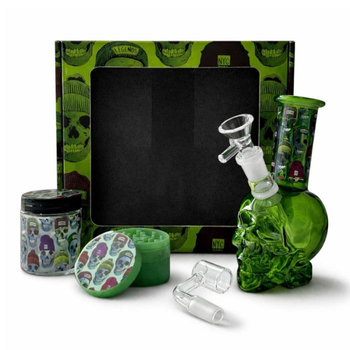 6 PCS Skull Gift Set Bundle Super Supplys Inc Green