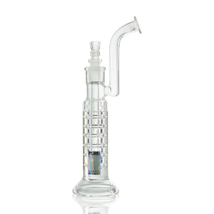 Pure Glass | 12" Zero Freezeable Bub 44mm Trumpet Glass Bong PINNACLE DISTRIBUTORS INC.