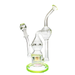 Pure Glass | 9" Infinity Recycler 10mm - Flower and Dab Glass Rig PINNACLE DISTRIBUTORS INC. Green