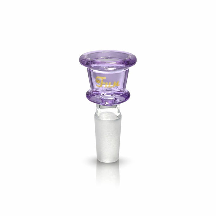 Fortune | Gold Logo 14mm Heavy Duty Glass Bowl Piece Bowl · Popper Fortune Purple