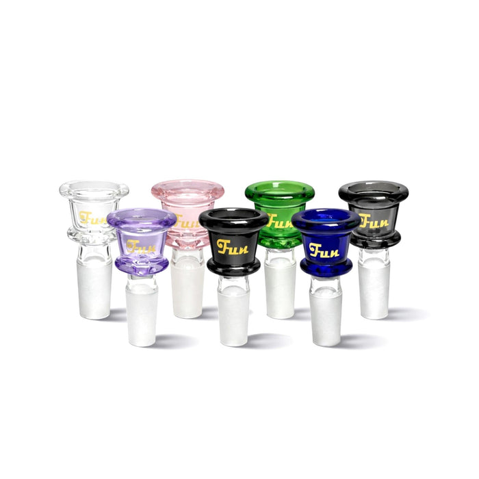 Fortune | Gold Logo 14mm Heavy Duty Glass Bowl Piece Bowl · Popper Fortune