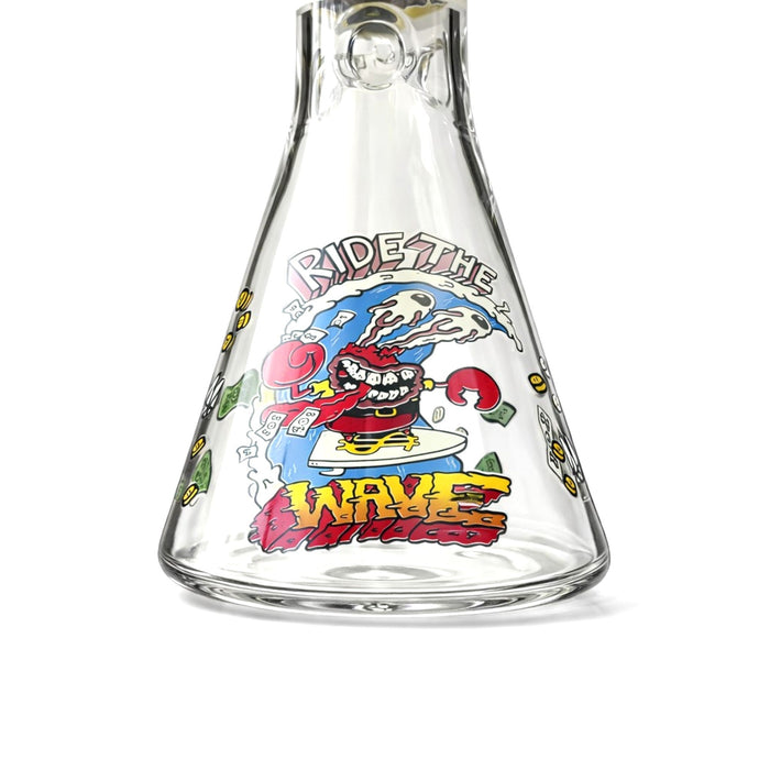 Chaos Collage 10” Graphic Beaker Bong Glass Bong Super Supplys Inc