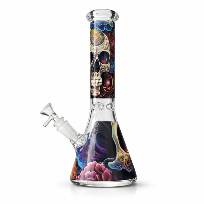 Vibe Series 10” Graphic Beaker Bong Glass Bong Super Supplys Inc