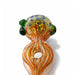 5” Artistic Double Glass Hand Pipe-Assorted Color Glass Pipe Super Supplys Inc