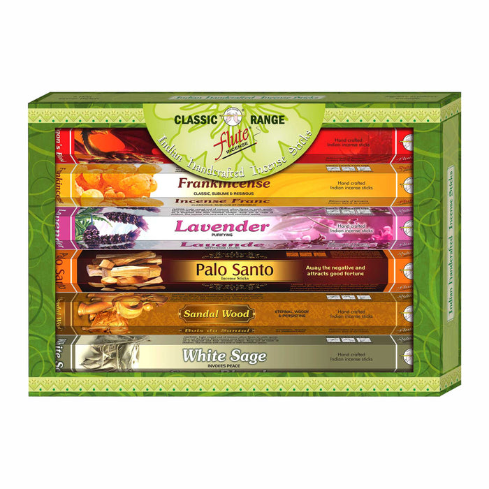 Flute | Classic Incense Gift Pack of 6 Incense SunGlow Bundle 3