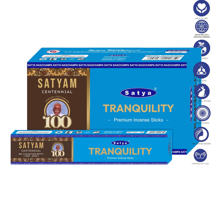 Satya | Incense Sticks 15g Incense SunGlow Tranquility Satyam Premium