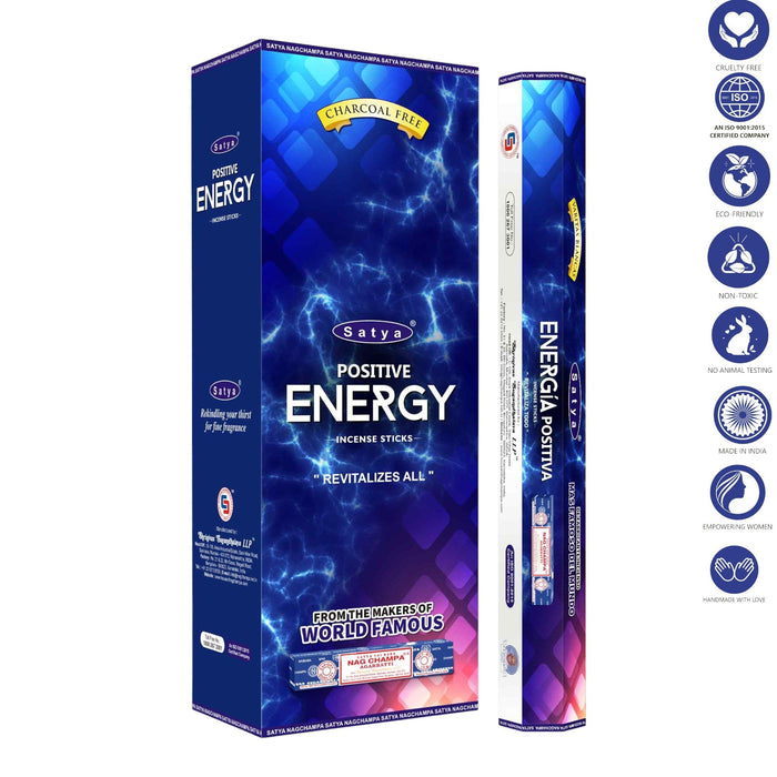 Satya | Hexagonal Incense Sticks – 9" Incense SunGlow Positive Energy