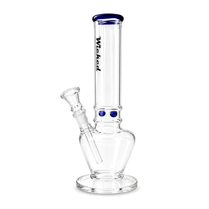 Wicked | 10" 4mm Glass Beaker Bong-4 Colours Assorted Glass Bong Super Supplys Inc Blue