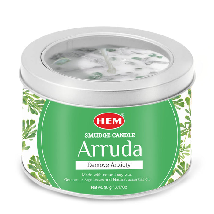 HEM | Smudge Candle Natural Soy Wax Candle SunGlow Arruda