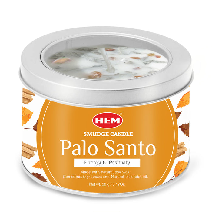 HEM | Smudge Candle Natural Soy Wax Candle SunGlow Palo Santo