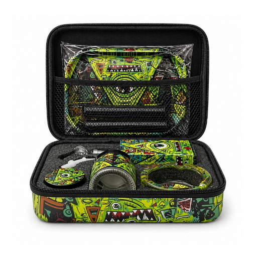 Juicy Box Smoking Set- Neon Triangle Terror Bundle Super Supplys Inc