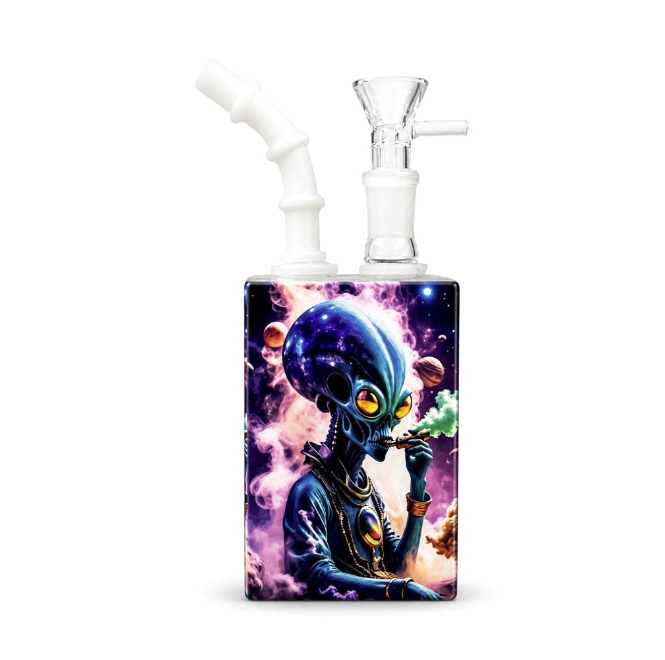 Cosmic Pulse 7.5” Juicy Box Bong Travel Kit Bundle Super Supplys Inc