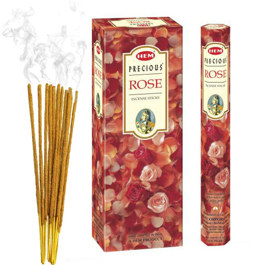 HEM | Hexa Incense Sticks – 6 Tubes / Box Incense SunGlow Precious Rose