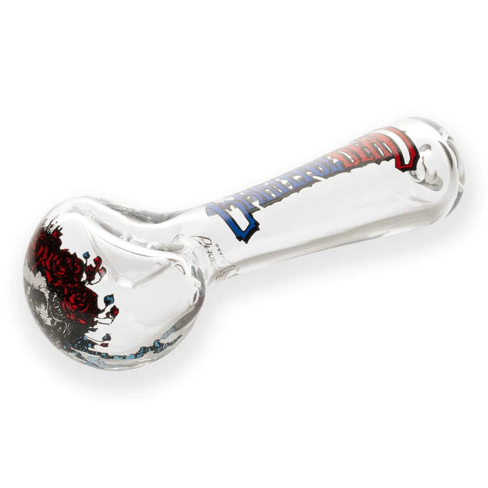 Grateful Dead x GEAR Premium® | 4.5" Bertha Spoon Hand Pipe In Collectible Tin Glass Pipe West Coast Gifts
