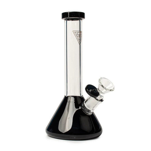 Red Eye Tek® | 8" Tall Midge Mini Beaker Tube Glass Bong West Coast Gifts Black