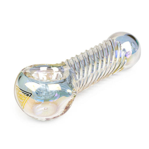 Red Eye Tek® | 4.5" Metallic Terminator Finish Big Twister Hand Pipe Glass Pipe West Coast Gifts Rainbow