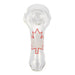 Bongjour!™ | 3.75" Clear Hand Pipe w/Decal (Assorted Decal 8 Pack) Glass Pipe West Coast Gifts
