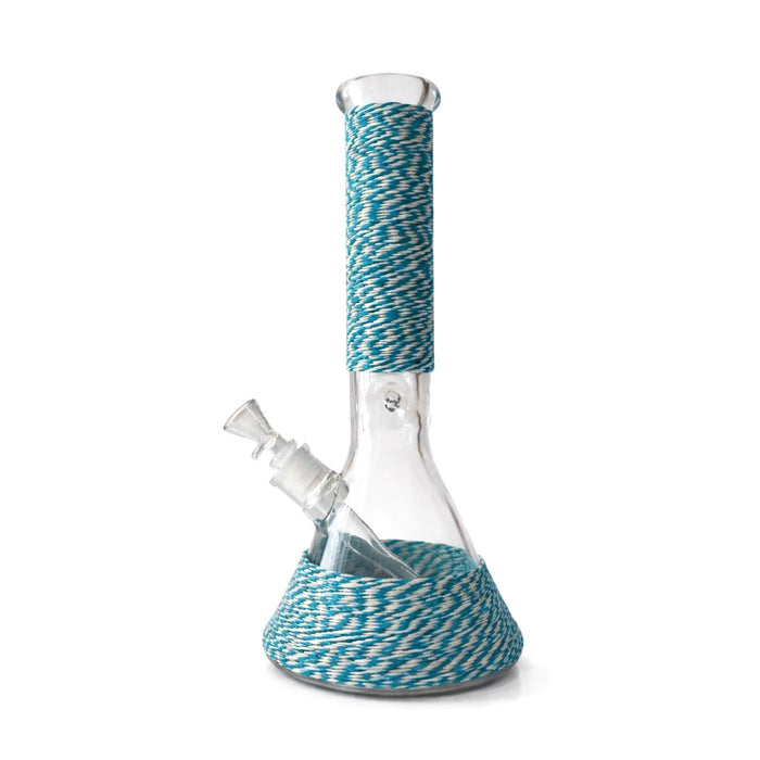 Braided Grip 12.5” 7mm Beaker Bong Glass Bong Super Supplys Inc