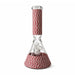Braided Grip 12.5” 7mm Beaker Bong Glass Bong Super Supplys Inc Red