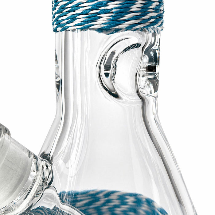 Braided Grip 12.5” 7mm Beaker Bong Glass Bong Super Supplys Inc