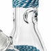 Braided Grip 12.5” 7mm Beaker Bong Glass Bong Super Supplys Inc