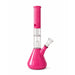 12” Dual Chamber Showerhead Perc Beaker Bong – Assorted Colors Glass Bong Super Supplys Inc Pink