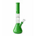 12” Dual Chamber Showerhead Perc Beaker Bong – Assorted Colors Glass Bong Super Supplys Inc Green