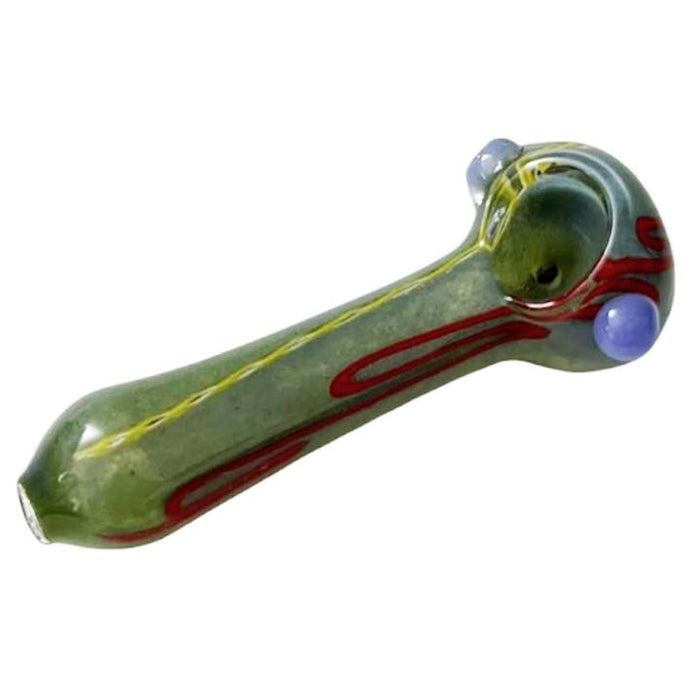 4-1/2 Multi-Color Spoon Glass Pipe-2CT Glass Pipe Super Supplys Inc
