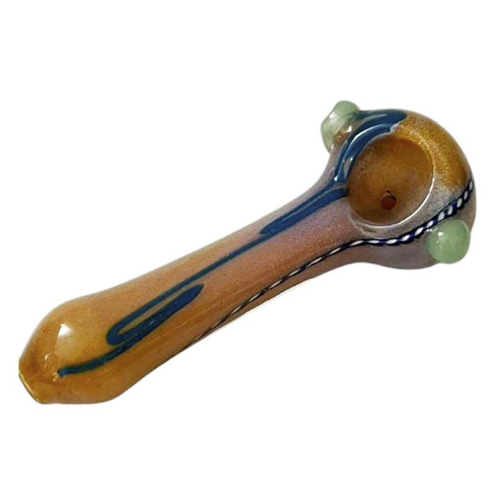 4-1/2 Multi-Color Spoon Glass Pipe-2CT Glass Pipe Super Supplys Inc