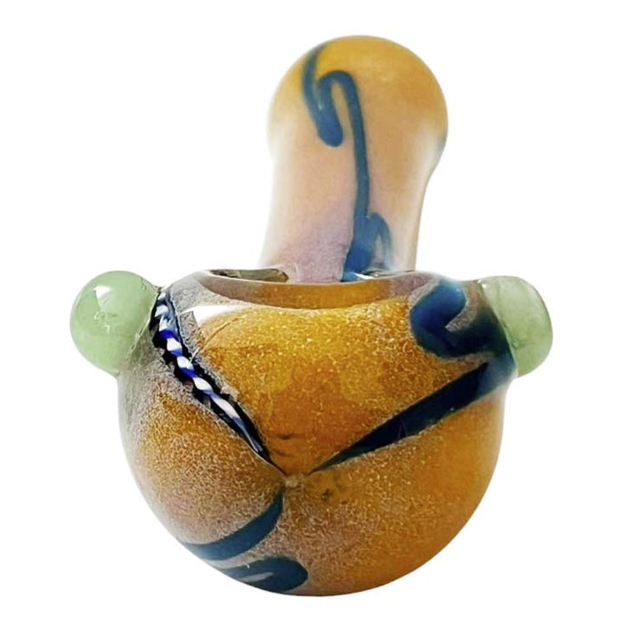 4-1/2 Multi-Color Spoon Glass Pipe-2CT Glass Pipe Super Supplys Inc