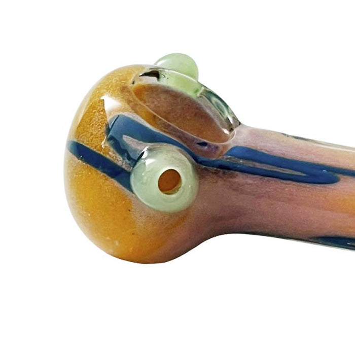 4-1/2 Multi-Color Spoon Glass Pipe-2CT Glass Pipe Super Supplys Inc