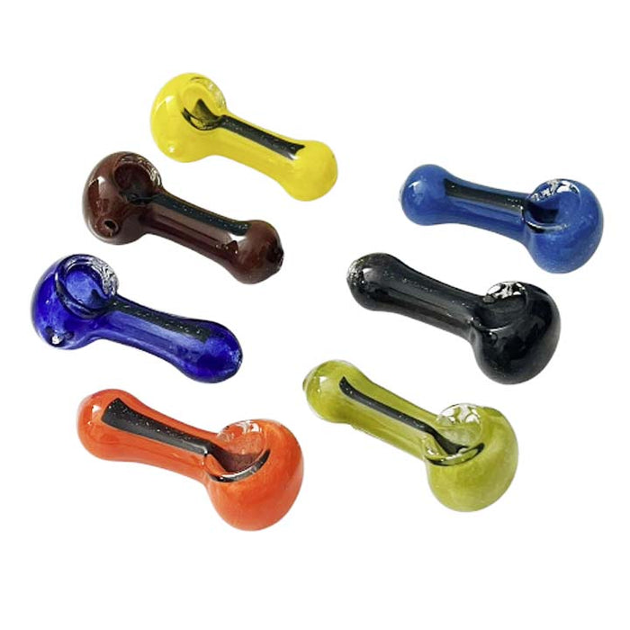 2-3/4" Tiny Capsules Glass Pipe-Assorted Colours-2CT Glass Pipe Super Supplys Inc