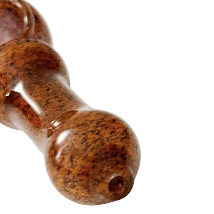 4-1/2" Sunstone Pebble Glass Pipe-Assorted Colours-2CT Glass Pipe Super Supplys Inc