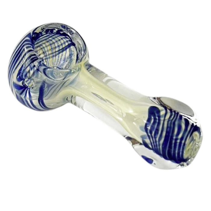 StripeWave 3" Glass Pipe-Assorted Design& Colours-2CT Glass Pipe Super Supplys Inc