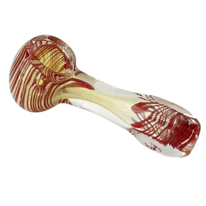 StripeWave 3" Glass Pipe-Assorted Design& Colours-2CT Glass Pipe Super Supplys Inc