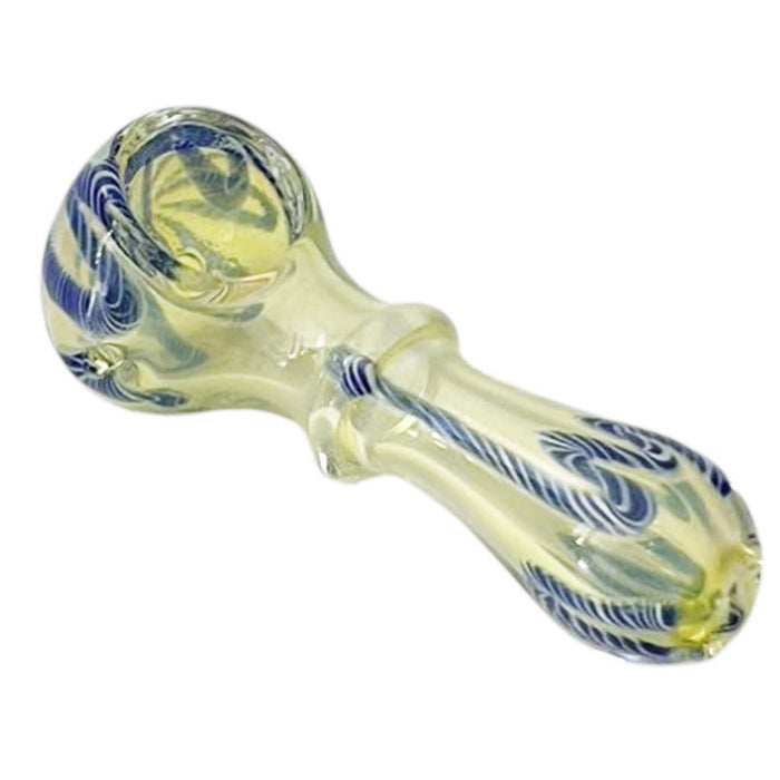 StripeWave 3" Glass Pipe-Assorted Design& Colours-2CT Glass Pipe Super Supplys Inc