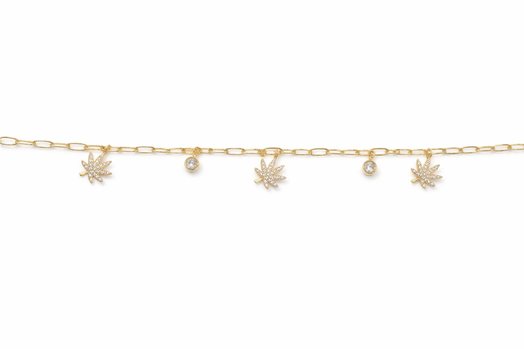 The Kush Girls | 18K GOLD CHARMED BRACELET Jewelry The Kush Girls