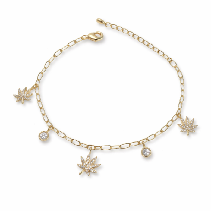 The Kush Girls | 18K GOLD CHARMED BRACELET Jewelry The Kush Girls
